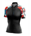 Cerulean Strokes Relaxed Cycle Jersey | Cycling Gear