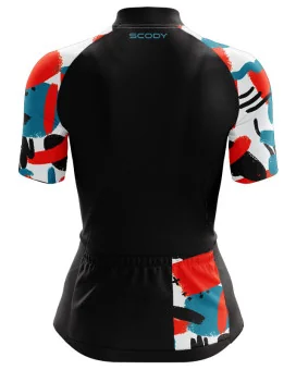 Cerulean Strokes Relaxed Cycle Jersey | Cycling Gear