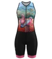 Women's sleeveless triathlon suit featuring Kristy-Ann Duffy's artwork | Flexible payment options| Triathlon Suits