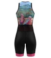 Women's sleeveless triathlon suit featuring Kristy-Ann Duffy's artwork | Flexible payment options| Triathlon Suits