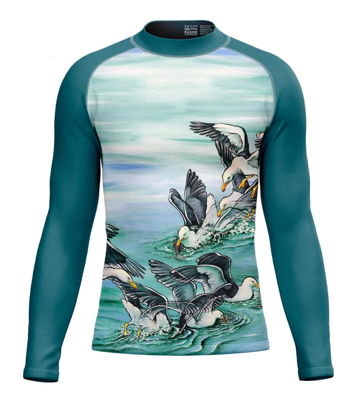 Kristy-Ann Duffy Kelp Gulls Unisex Surf Rashie, UPF50+ | Beach Wear