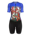 Women’s Triathlon Suit – Tangled Flowers by David Hart