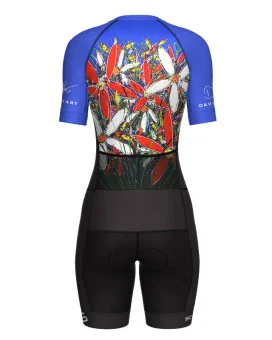 Women's Tangled Flower Aero triathlon suit for sale at Scody Australia. Flexible payment options available