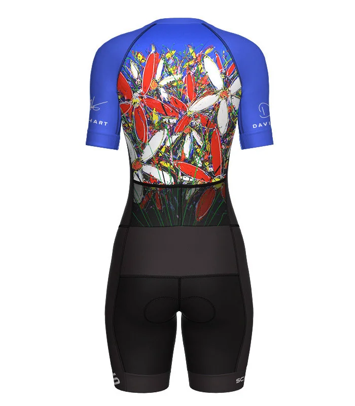 Women's Tangled Flower Aero triathlon suit for sale at Scody Australia. Flexible payment options available