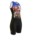 Women's Tangled Flower Aero triathlon suit for sale at Scody Australia. Flexible payment options available