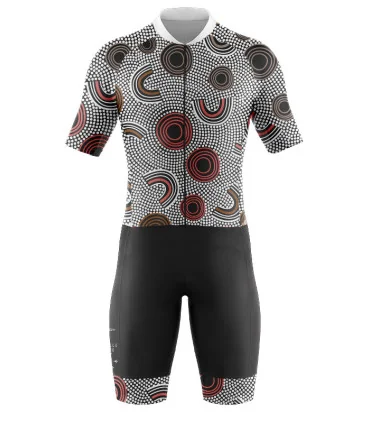Men's Custodians of the Land optimised triathlon suit for sale at Scody Australia. Flexible payment options| Triathlon Suits
