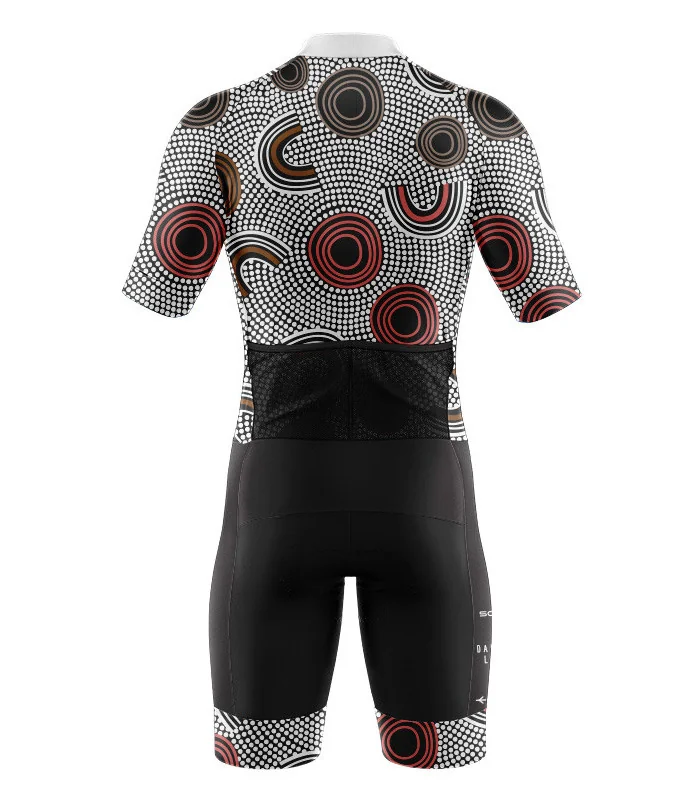 Men's Custodians of the Land optimised triathlon suit for sale at Scody Australia. Flexible payment options| Triathlon Suits