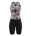 Women's sleeveless triathlon suit featuring Danielle Leedie-Grey's artwork | Flexible payment options| Triathlon Suits