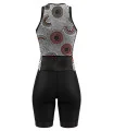 Women's sleeveless triathlon suit featuring Danielle Leedie-Grey's artwork | Flexible payment options| Triathlon Suits