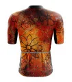 Optimise Floral Cluster Cycle Jersey - Orange | Cycling Jersey | Made in Australia