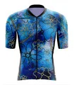 Optimise Floral Cluster Cycle Jersey - Blue | Cycling Jersey | Made in Australia