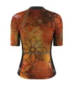 Optimise Cycle Jersey, Floral Cluster - Orange | Made in Australia