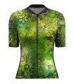 Optimise Cycle Jersey, Floral Cluster - Green | Made in Australia