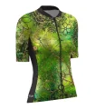 Optimise Cycle Jersey, Floral Cluster - Green | Made in Australia