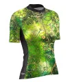 Optimise Cycle Jersey, Floral Cluster - Green | Cycling Gear