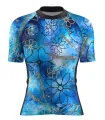 Optimise Cycle Jersey, Floral Cluster - Blue | Cycling Gear