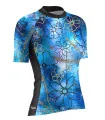 Optimise Cycle Jersey, Floral Cluster - Blue | Cycling Gear
