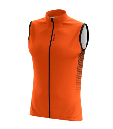 Windproof Cycle Gilet - Staple Juicy Orange | Cycling Clothing | Made in Australia