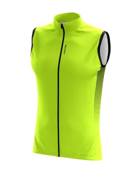 Windproof Cycle Gilet - Highlight Fluoro Lime| Cycling Clothing | Made in Australia