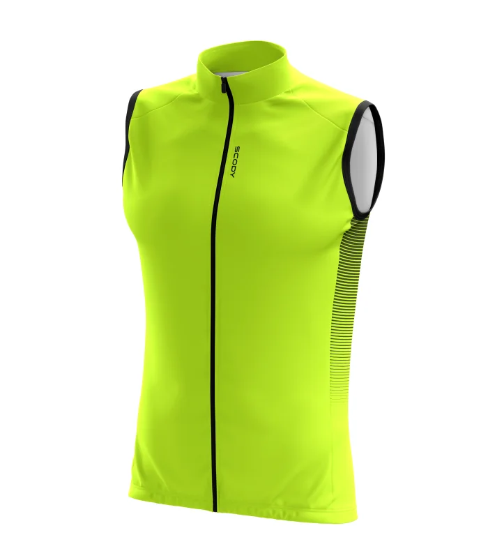 Windproof Cycle Gilet - Highlight Fluoro Lime| Cycling Clothing | Made in Australia