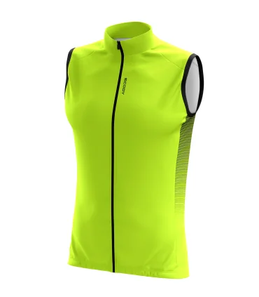 Windproof Cycle Gilet - Highlight Fluoro Lime| Cycling Clothing | Made in Australia