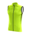 Lightweight Windproof Cycle Gilet – Men’s Lime Stripe
