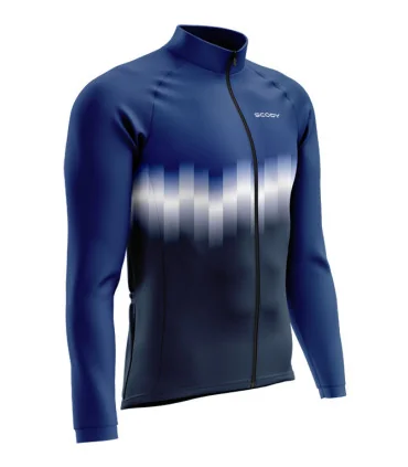 Winter Thermal Cycle Jacket - Cobalt Highlights | Made in Australia