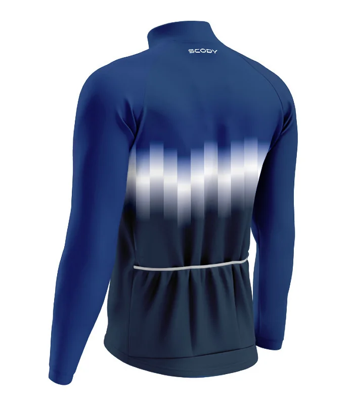 Winter Thermal Cycle Jacket - Cobalt Highlights | Made in Australia