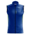 Lightweight Windproof Cycle Gilet - Cobalt Lime Stripe | Cycling Clothing | Made in Australia