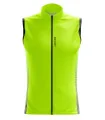 Cycle Gilet - Lime Stripe, Lightweight, Windproof