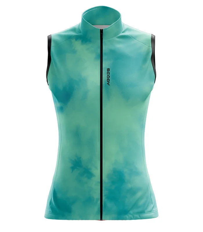 Lightweight Windproof Cycle Gilet with Pockets - Stratus Mint | Cycling Gear