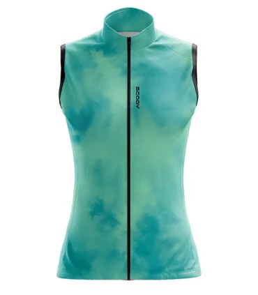 Lightweight Windproof Cycle Gilet with Pockets - Stratus Mint | Cycling Gear