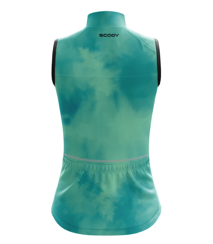 Lightweight Windproof Cycle Gilet with Pockets - Stratus Mint | Cycling Gear