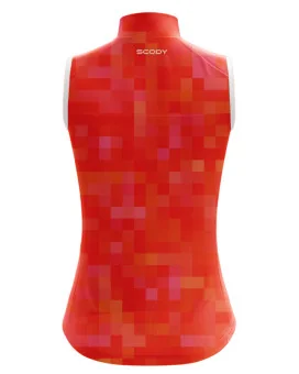 Women's Performance Cycling Wind Vest - Square Up Spritz | Cycle Clothing | Made in Aus
