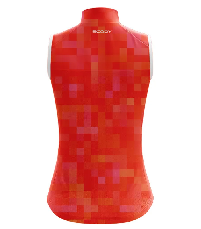 Women's Performance Cycling Wind Vest - Square Up Spritz | Cycle Clothing | Made in Aus