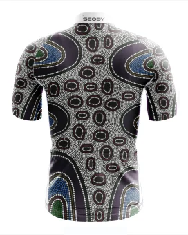 Family Mens Cycling Jersey Australian Made Danielle Leedie Gray back | Cycling Gear