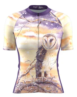 Australian Artist Cycle Jersey featuring a Monty Owl | Cycling Gear