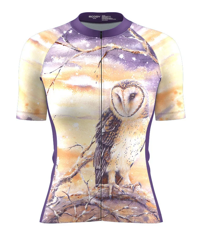 Australian Artist Cycle Jersey featuring a Monty Owl | Cycling Gear