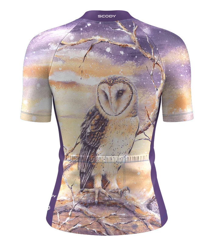 Australian Artist Cycle Jersey featuring a Monty Owl | Cycling Gear