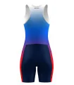 SCODY Women’s Rowing Zoot Suit – Blue/Red Race Fit