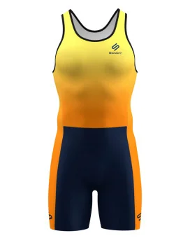 Men's Rowing Zoot Suit - Yellow/Orange