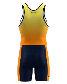 Men's Rowing Zoot Suit - Yellow/Orange