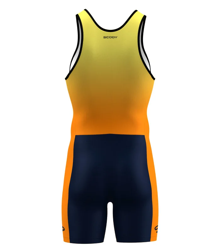 Men's Rowing Zoot Suit - Yellow/Orange