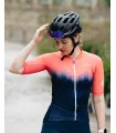 Highlights Fluoro Coral Aero Optimised Cycle Jersey | Cycling Clothing