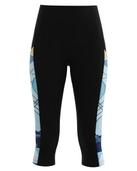 Sunrise Serenade 3/4 Active Tights, featuring art by Kristy-Ann Duffy | Made in Australia