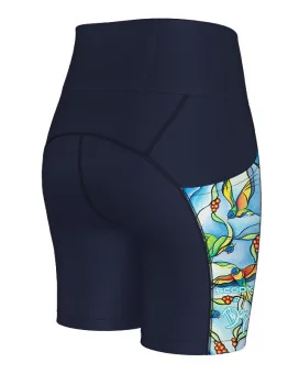 Joy of Flight 6" Medium Rise Tights by Australian artist, Kristy-Ann Duffy | Made in Australia