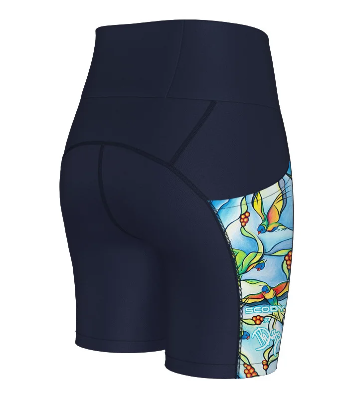 Joy of Flight 6" Medium Rise Tights by Australian artist, Kristy-Ann Duffy | Made in Australia