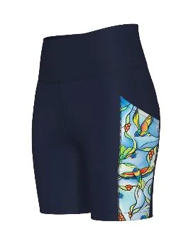 Joy of Flight 6" Medium Rise Tights by Australian artist, Kristy-Ann Duffy | Made in Australia