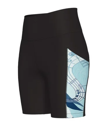 Sunrise Serenade 6" Medium Rise Tights by Australian artist, Kristy-Ann Duffy | Made in Australia