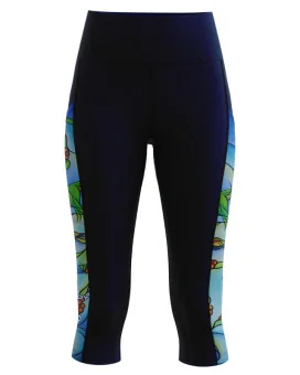 Joy of Flight 3/4 Active Tights by Australian artist, Kristy-Ann Duffy | Made in Australia